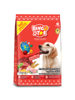 Bingo Star รสออริจินอล อาหารสุนัขโต บิงโกสตาร์ สีเดียว ถุง1กิโลกรัม/กระสอบ10กิโลกรัม