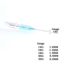 2022 New 1pc  14G 16G 18G 20G  Body Jewelry Surgical Steel Catheter Piercing Needles Supply Sterilized Body Tattoo Needles