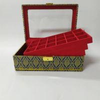 KON กล่องใส่พระ    ลายไทยสีทอง ช่องเก็บขนาดใหญ่ กล่องใส่ของ  กล่องพระ