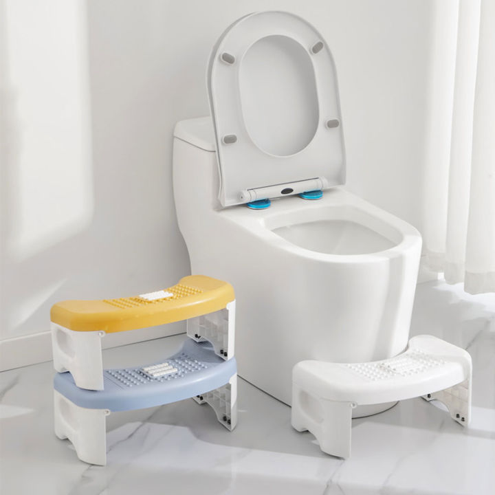 Squatty Potty Stool Foldable Toilet Stool Portable Handle And Anti-Slip ...