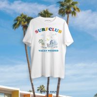 พร้อมส่ง Surf Club พร้อมส่ง ถูกและดี️ เสื้อยืด เสื้อใส่ไปทะเล เสื้อยืดโอเวอร์ไซส์ เสื้อสไตล์เกาหลี