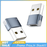 Usb 2.0ไปยัง Type-C อะแดปเตอร์ตัวเมียที่มีไฟ Led 480mbps เชื่อมต่อตัวแปลงชาร์จรับส่งข้อมูล