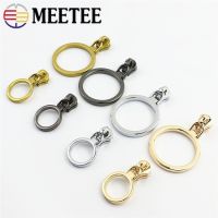 ✹□☊ 5/10pcs Meetee 5 Zipper Slider for Metal Zippers Bag Clothes O Ring Zip Head Puller Sewing Repair Kit DIY Hardware Accessories