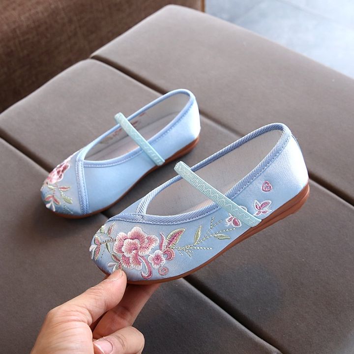 candy-style-รองเท้า-ส้นแบน-ปักลายดอกไม้-สไตล์จีน-แฟชั่นฮั่นฝู-สําหรับเด็กผู้หญิง-อายุ-2-10-ปี