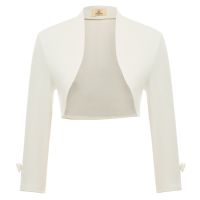 ❀ Karin shrug open stitch coat top autumn 9/10 Sleeve Irregular solid formal wedding party Shrug Bolero Cropped jacket