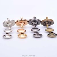 ﹊ 10Sets Double-sided rivet thin strong magnetic handbag snap buttons diy Accessories Wallet buckle Clothes button 14mm18mm