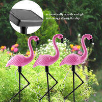 3 In 1 LED Flamingo พลังงานแสงอาทิตย์สำหรับโคมไฟสนามหญ้าสวนกันน้ำกลางแจ้ง