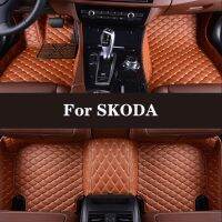 พรมเช็ดเท้า Car แบบกำหนดเองรอบทิศทางสำหรับ SKODA Fabia Octavia (A5 A7) เยติรวดเร็ว Combi Karoq Kodiaq(5ที่นั่ง) Car อุปกรณ์เสริม (CAR พรมเช็ดเท้า WWWWWQH222)