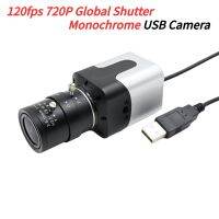 120FPS Global Shutter USB Camera 720P Monochrome 1MP Mini Box Webcam With 5-50mm 2.8-12mm Varifocal CS Lens Capture High Speed