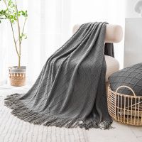 【Ready】? s et famo hotel high-end bedse towel ktted throw et nap air conditner warm soft leg et