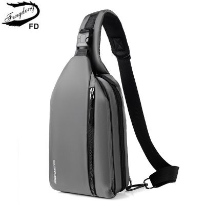 【CW】 Fengdong ultra thin theft chest bag cross body bags mobile phone mini messenger men shoulder sport pack