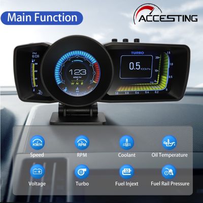 อุปกรณ์ A600รถยนต์จอ LCD สำหรับติดเครื่องวัดความเร็วจักรยาน,อุปกรณ์ติดรถยนต์หน้าจอหัวระบบ GPS + OBD สำหรับรถยนต์เฉพาะหลัง2012