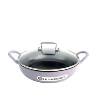 France enamel cast iron pan frying fried fried 26cm pan frying pan pan pan universal（Purple）