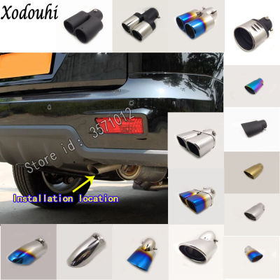 2021For Peugeot 301 2014 2015 2016 2017 car cover muffler exterior back end dedicate exhaust tip tail outlet ornament vent 1pcs