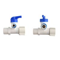 ◆ Reverse Osmosis RO Feed Tee Plastic Ball Valve 1/4 3/8 Hose Quick Coupling 1/2 Male 3 Way Faucet Water Purifier Tap Connector