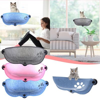 Cat Window Hammock With Strong Suction Cups Pet Kitty Hanging Sleeping Bed Storage For Pet Warm Ferret Cage Cat Beds
