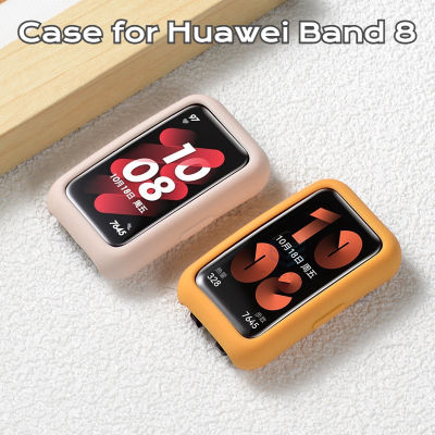 เคส TPU อ่อนสำหรับ Huawei Band 8 สาย/Huawei Band 7/Huawei Band 6 Smart Watch Case ซิลิโคนกรอบป้องกันอุปกรณ์เสริม