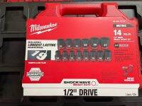 ชุดลูกบล็อก MILWAUKEE 49-66-7013 Impact ขนาด 1/2 นิ้ว 14 ชิ้น ของใหม่ ของแท้ พร้อมส่ง