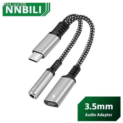 2 In 1 USB Type C To 3.5mm Headphone Jack Adapter Type C Charge Audio Aux Adaptor for Ipad Pro Samsung S22 Note 20Huawei Xiaomi