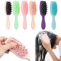 ♀❃ Extended Handle Soft Silicone Shampoo Scalp Hair Massager Hair Washing Comb Shower Brush Bath Spa Massage Brush