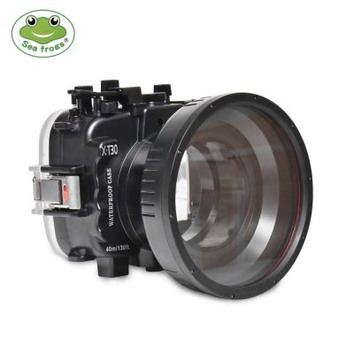 Seafrogs Underwater Camera Housing for Fujifilm X-T30 Waterproof 40m/130ft with Replaceable Lens Port for 16-50mm/18-55mm/16-55mm Lens
