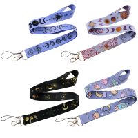 CB1189 Sun and Moon Lanyards Keychain DIY Phone Straps USB ID Card Badge Holder Keyring Belt Strap Hanging Rope Lariat Keycord