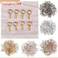 WFKIJG 100pcs/pack 4x8 / 5X10mm เครื่องประดับ แฮนด์เมด เล็บแกะ ตะปูเกลียว DIY หมุดเกลียว