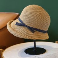 Foldable Straw Hat Pink Straw Hat