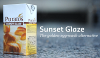 Puratos Sunset Glaze 1 Lt. (Golden Egg Wash Alternative) ผลิตภัณฑ์เคลือบเงาขนมอบแทนการใช่ไข่ (05-6215)