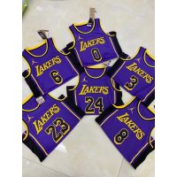 นิวเจอร์ซีย์คุณภาพสูง [Hot pressed]2023 NBA Los Angeles Lakers basketball Jersey Vest James Kobe