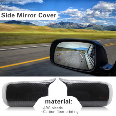 Horn Wing Mirror Cover Carbon Fibe Look Driver+Passenger Side Outdoor Parts Personal Car Accessories for BMW E46 98-05