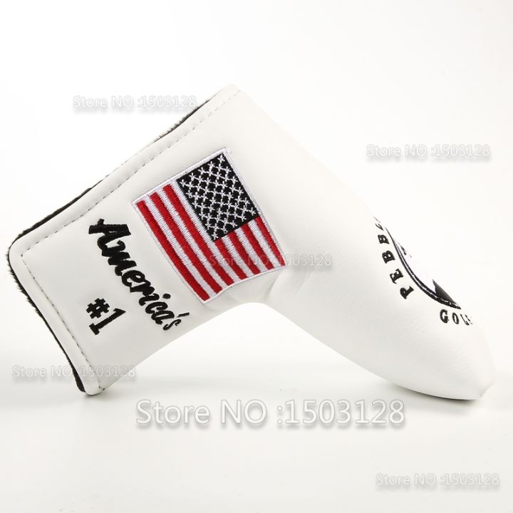 mt-store-ที่ครอบหัวไม้กอล์ฟ-ใหม่ที่เก็บฝาครอบพัตเตอร์กอล์ฟสีขาวธงชาติ-no-1อเมริกาอเมริกาอเมริกาอเมริกาอเมริกา