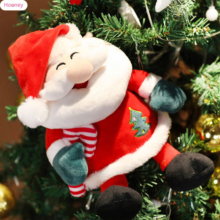 ตุ๊กตาหนานุ่มกำมะหยี่คริสต์มาส-hooney-สำหรับเด็กวัยหัดเดินไม่ซีดจางและยืดหยุ่นได้ดีการตกแต่งด้วยตุ๊กตา