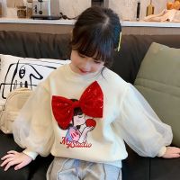 [Childrens clothing] เสื้อกันหนาวโบว์ติดเลื่อมสาวน่ารักสำหรับเด็ก,เสื้อโค้ทเสื้อโค้ทเสื้อโค้ทเสื้อผ้าฤดูหนาวเด็กฤดูใบไม้ผลิฤดูใบไม้ร่วงเด็กผู้หญิงน่ารัก