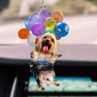 Happy Puppy Pendant Car Backpack Ornaments Cute Car Home Keychain Decor Decor Room Accessories Interior Hanging Ornament