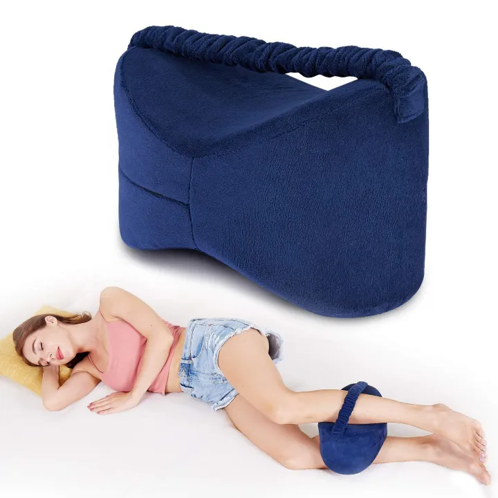 Memory Foam Sleeping Knee Pillow With Strap For Side Sleepers Pregnancy