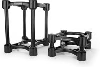 IsoAcoustics Iso-Stand Series Speaker Isolation Stands with Height &amp; Tilt Adjustment: Iso-155 (6.1” x 7.5”) Pair