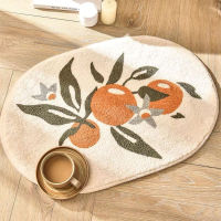 เสื่อดูดซับน้ำ Soft Eco Friendly Water Absorbent Flower Pattern ห้องอาบน้ำ Mat for Bathroom Indoor Bedroom