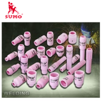 SUMO Ceramic Nozzle ถ้วยกระเบื้องชมพู ถ้วยเชื่อมอาร์กอน ถ้วยเซรามิก อะไหล่หัวเชื่อม มีหลายแบบ หลายเบอร์