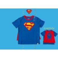 ✅ [2-3Y] babyGap | DC ™ Super-Man Cape T-Shirt เสื้อยืดแขนสั้น มีผ้าคลุม ซุปเปอร์ แมน