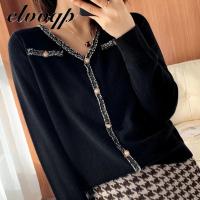 New Winter Fashion Women Solid V-neck Sweater Female Long Sleeve Chic Elegant Office Work Ladies Jumpers Sweater Pull Femme Top