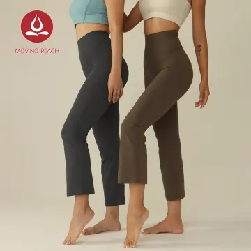 Lycra Fabric Women Yoga Leggings No Front Seam Buttery Soft Woman