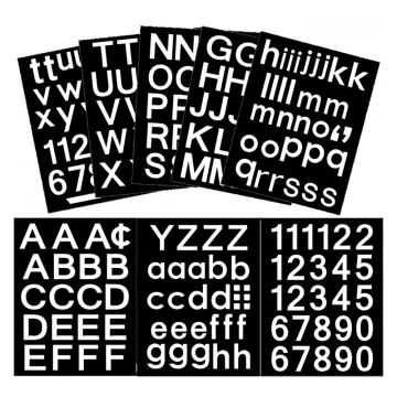 272pcs 24 Sheets Large Letter Stickers 4 Inch Vinyl Alphabet Self