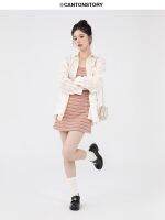 ๑❏▣ Yangcheng Story Rainbow Striped Shirt Suspender Dress Womens Summer Small Sweet and Spicy Sunscreen Slim Fit Suit