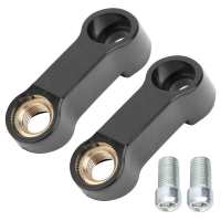 2pcs 0.4in M10 Motorcycle Mirror Riser Spacers Extension Adapter Universal Accessory Handlebar Mirror Extender Mirrors