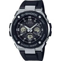 ญี่ปุ่น CASIO GST-W300-1AJF G-SHOCK นาฬิกาข้อมือสำหรับผู้ชาย,นาฬิกาข้อมือ1AJF W300 GST GSTW3001AJF G-STEEL คลื่นวิทยุพลังงานแสงอาทิตย์ขนาดกลาง Abies5Star