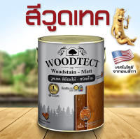 วูดเทค วูดสเตน  สีย้อมไม้ สีทาไม้  สูตรน้ำมัน ชนิดด้าน WOODTECT Woodstain Matt SB