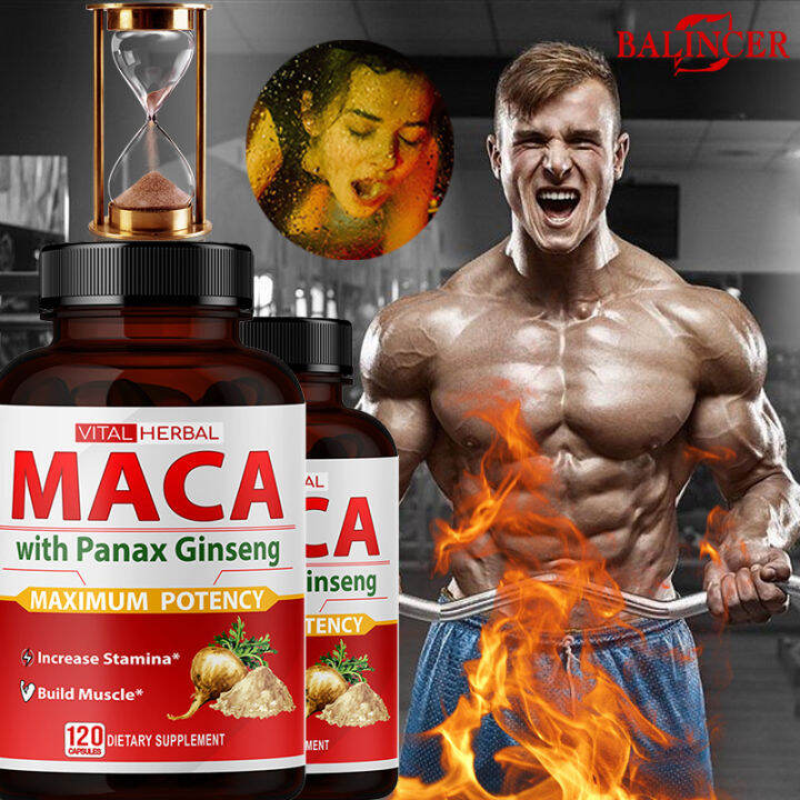 Maca Root Capsules Athletic Performance, Endurance Energy, Stress