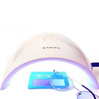 Color Changing Lens UV Tester Photochromic Lens Detector Anti Blue-ray Glasses Measurer with 15 LED Lights Testing （Four Plugs）