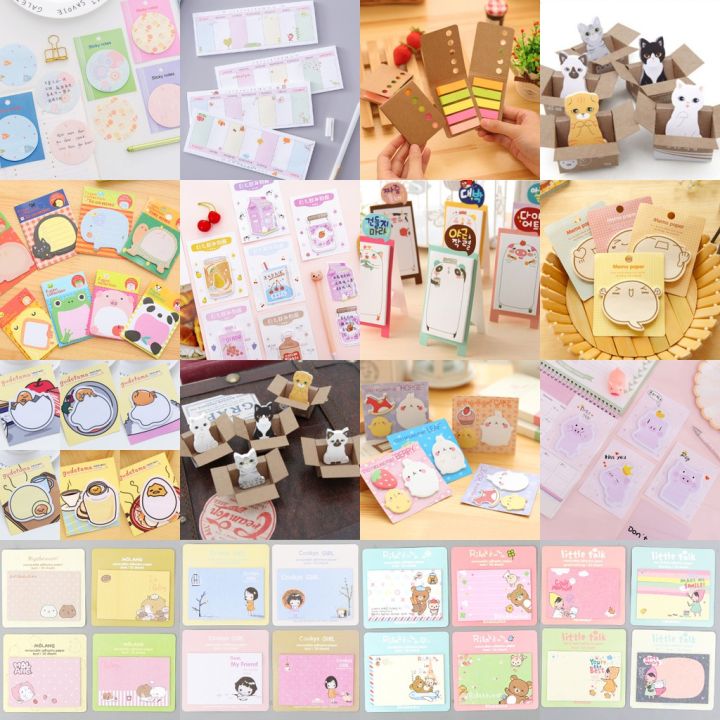 พร้อมส่ง-p-001-ถูกที่สุด-การันตี20แบบ-กระดาษโน๊ตกาวในตัว-sticky-note-พร้อมส่ง-สุ่มลาย-เครื่องเขียน-ราคาส่ง-จดบันทึก